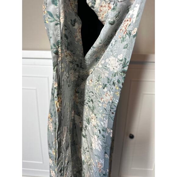 NATURAL LIFE Floral Midi Dress in Blue and Yellow - Picture 10 of 15